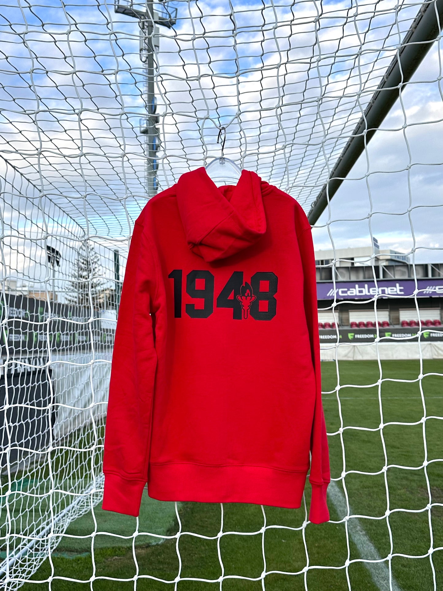 OFFER- Κόκκινη ζακέτα 1948 / Σκουφάκι / Κασκόλ